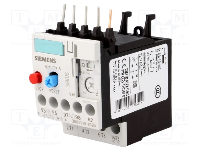 3RU1116-1GB0 4,5-6,3A Siemens реле перегрузки