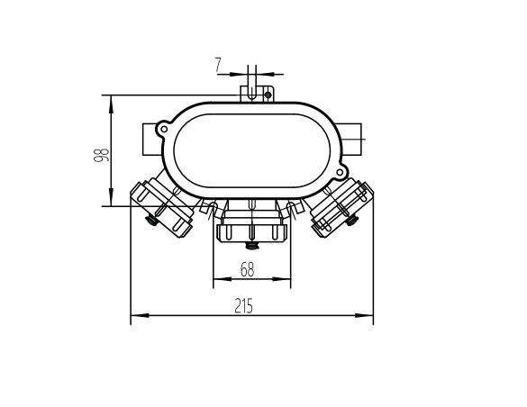 JB3-3 2P+E 10A/16A 230V IP56 АМЭО розетка судовая