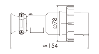 PB2-2/14 2P+E 16A 440V IP56 АМЭО вилка судовая