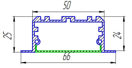 DL-005AD-130500 20W 230VAC 2700K (1000x66мм) АМЭО светильник светодиодный встраиваемый