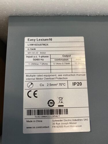 LXM16DU07M2X Easy Lexium 16 Servo Drive Schneider Electric