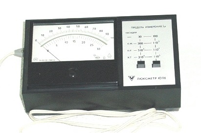 Ю-116 Lx 5-30; 20-100 люксметр