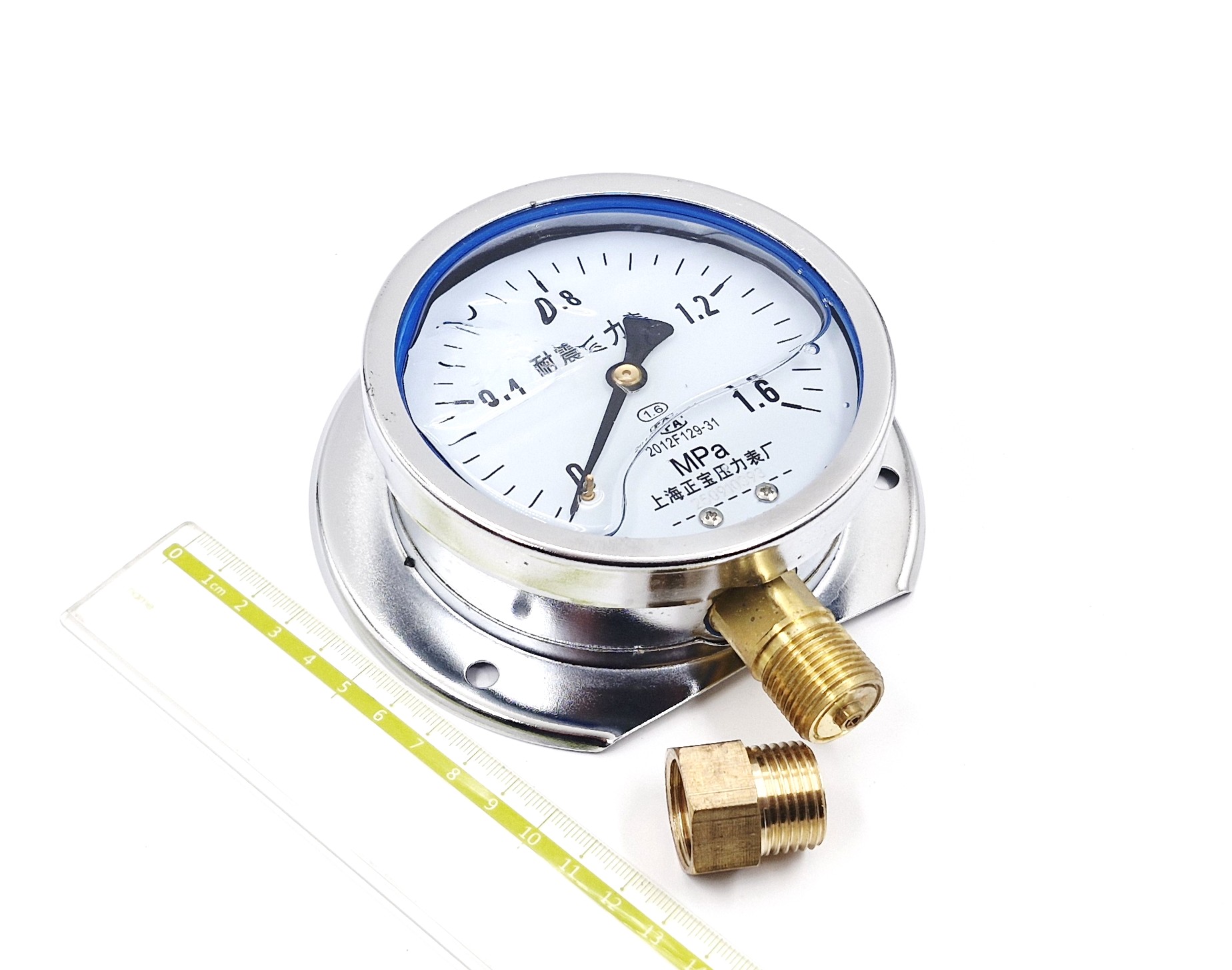 YN100T 0-1,6MPa 100mm G1/2R/M20x1.5 HOWOYB Ф манометр виброустойчивый