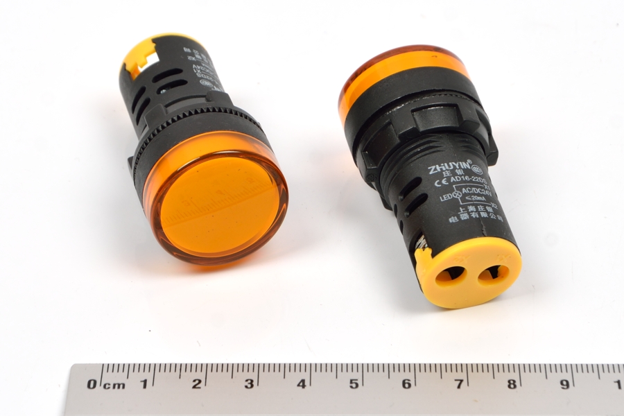 AD22-22DS 24VAC/DC (желтый) индикатор светодиодный