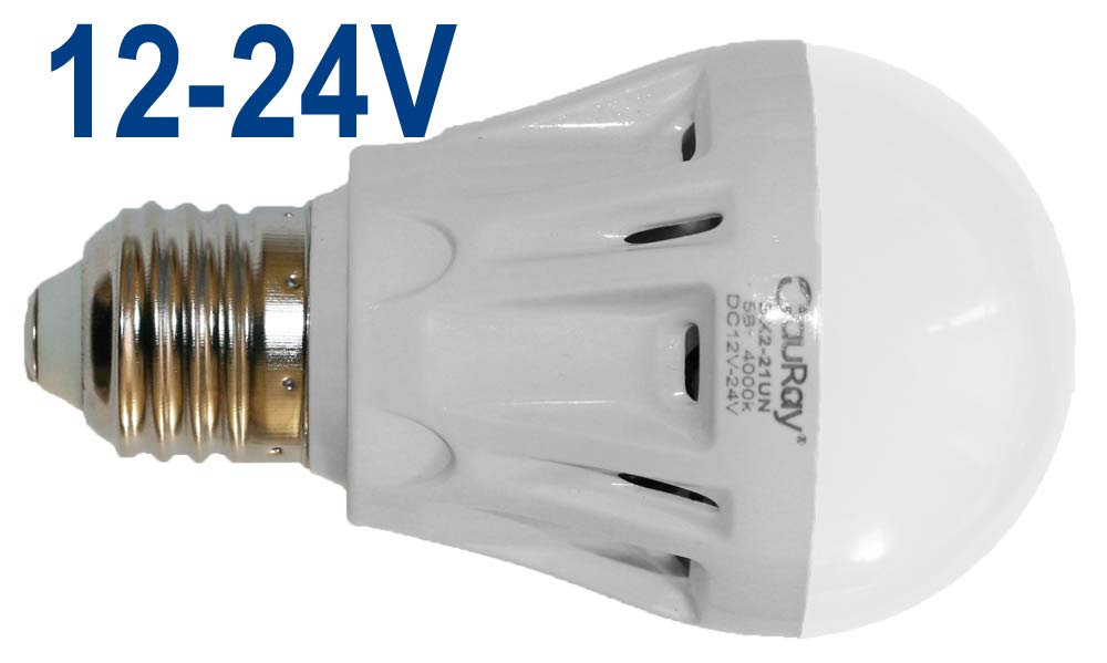 E27 5W 12-24V 4000K BX2-21UN TauRay лампа светодиодная