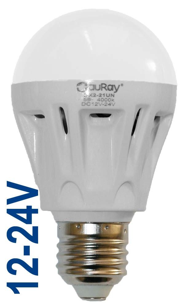 E27 5W 12-24V 4000K BX2-21UN TauRay лампа светодиодная