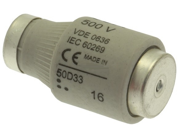 RL6-63 (R022, DIII) 35A 500V 27x50mm Diazed предохранитель