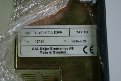 BEIJER ELECTRONICS MAC/MTA E300 24VDC