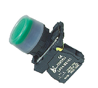 LAY4-EP31 (зеленая) кнопка управления водозащищенная