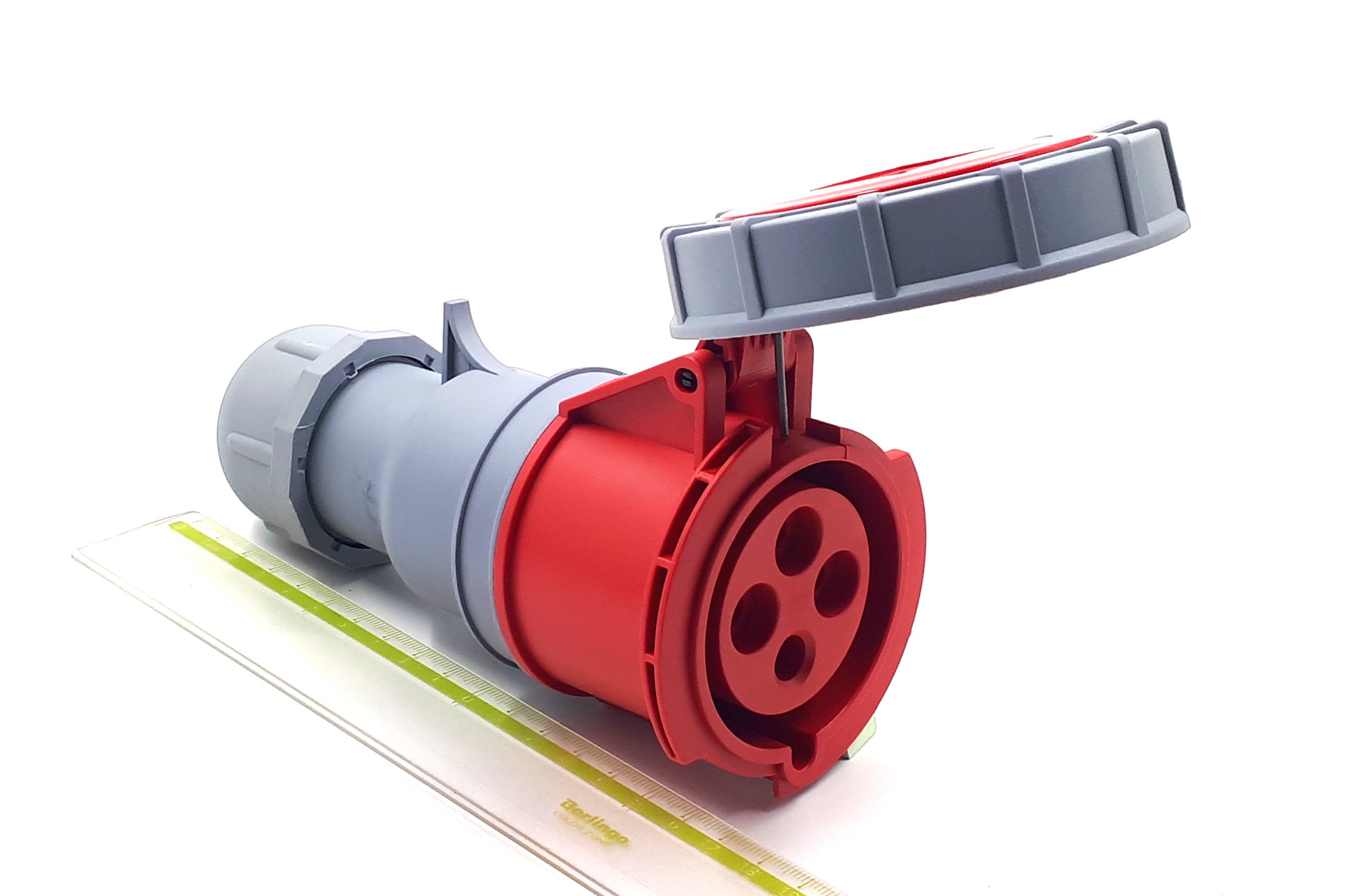 РП-103 3P+PE 32A 380-415V IP67 DEKraft розетка кабельная переносная