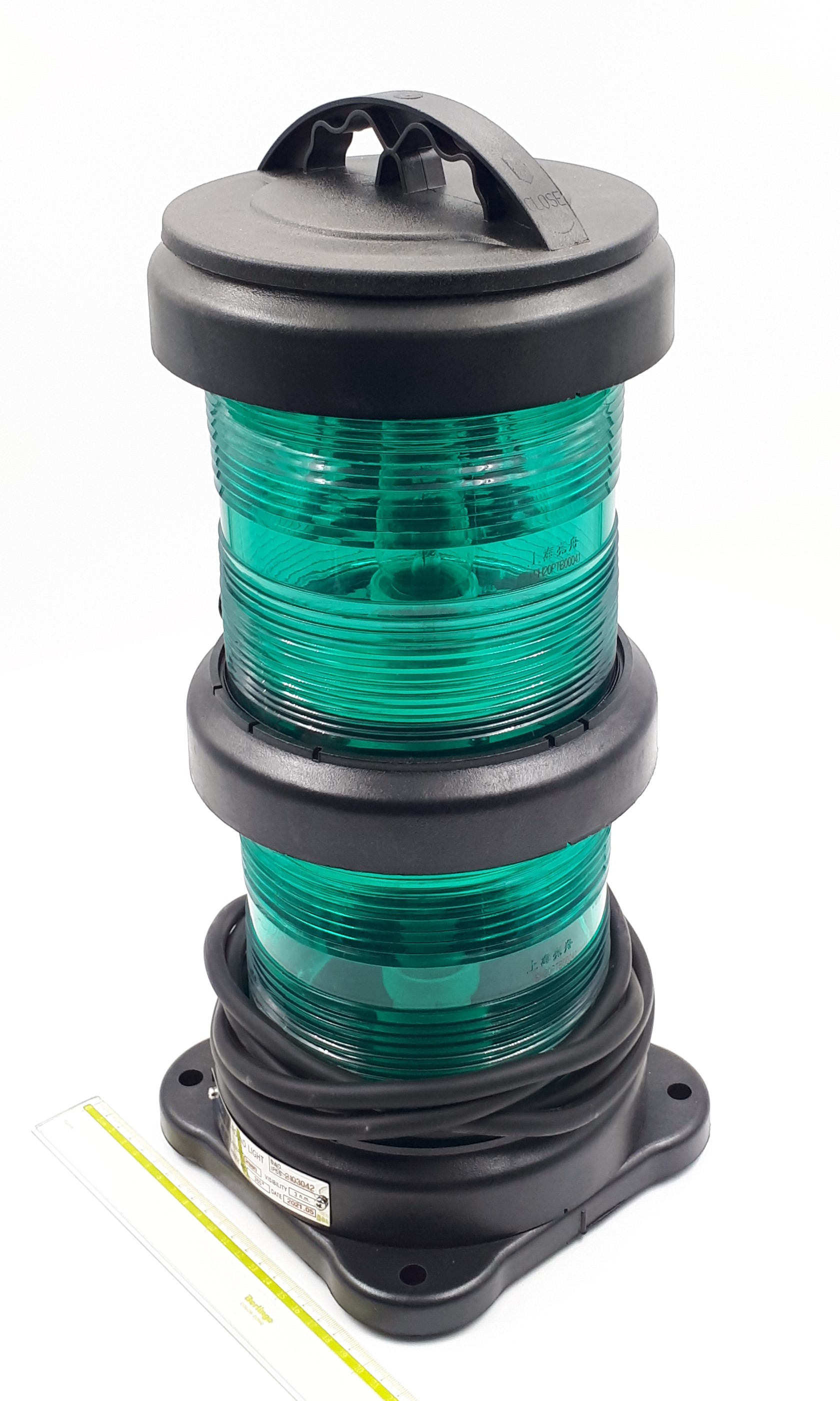 CXH6-101P 360° 2x65W P28s фонарь сигнально-отличительный круговой стационарный зеленый