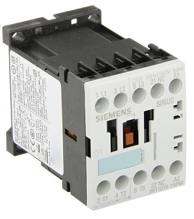 3RT1017-1AP01 22A 220VAC 5,5kW 400VAC 3P 1NO Sirius Siemens контактор