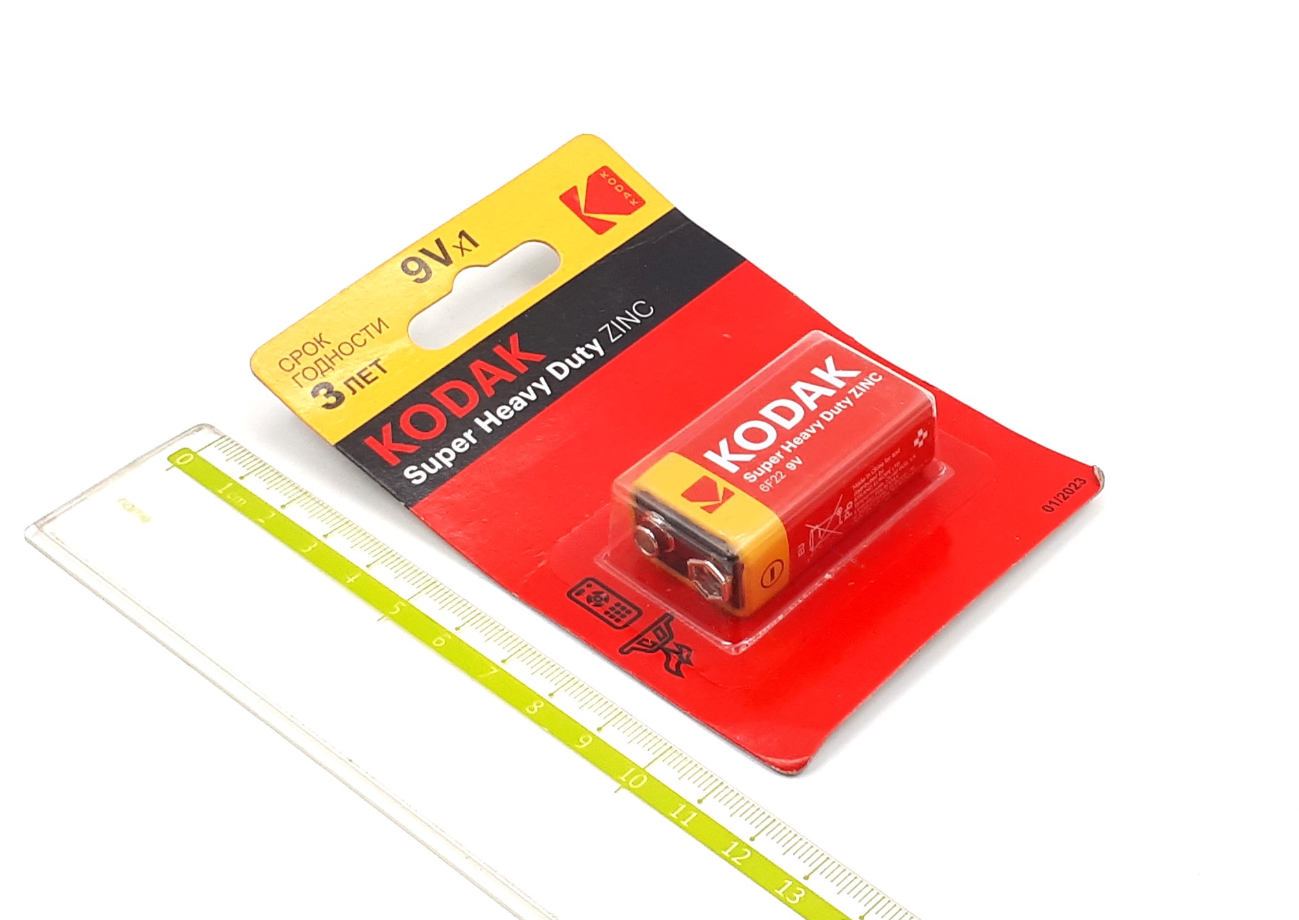 6F22-1BL 9V Kodak MAX КРОНА батарейка солевая