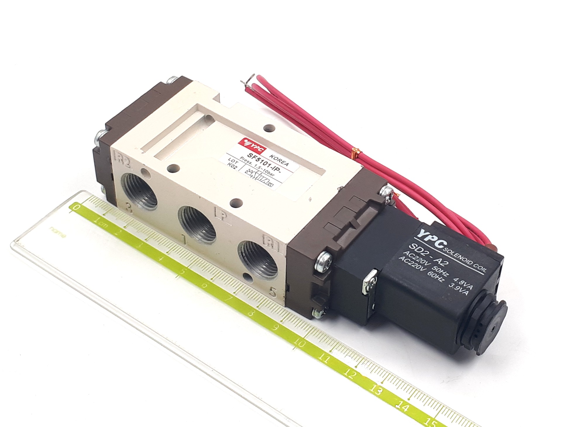 SF5101-IP 220VAC 4,8W G3/8Rc UPC клапан электромагнитный пневматический