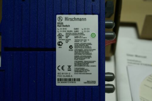 HIRSCHMANN RS20 RAIL SWITCH RS20-0800M4M4SDAE