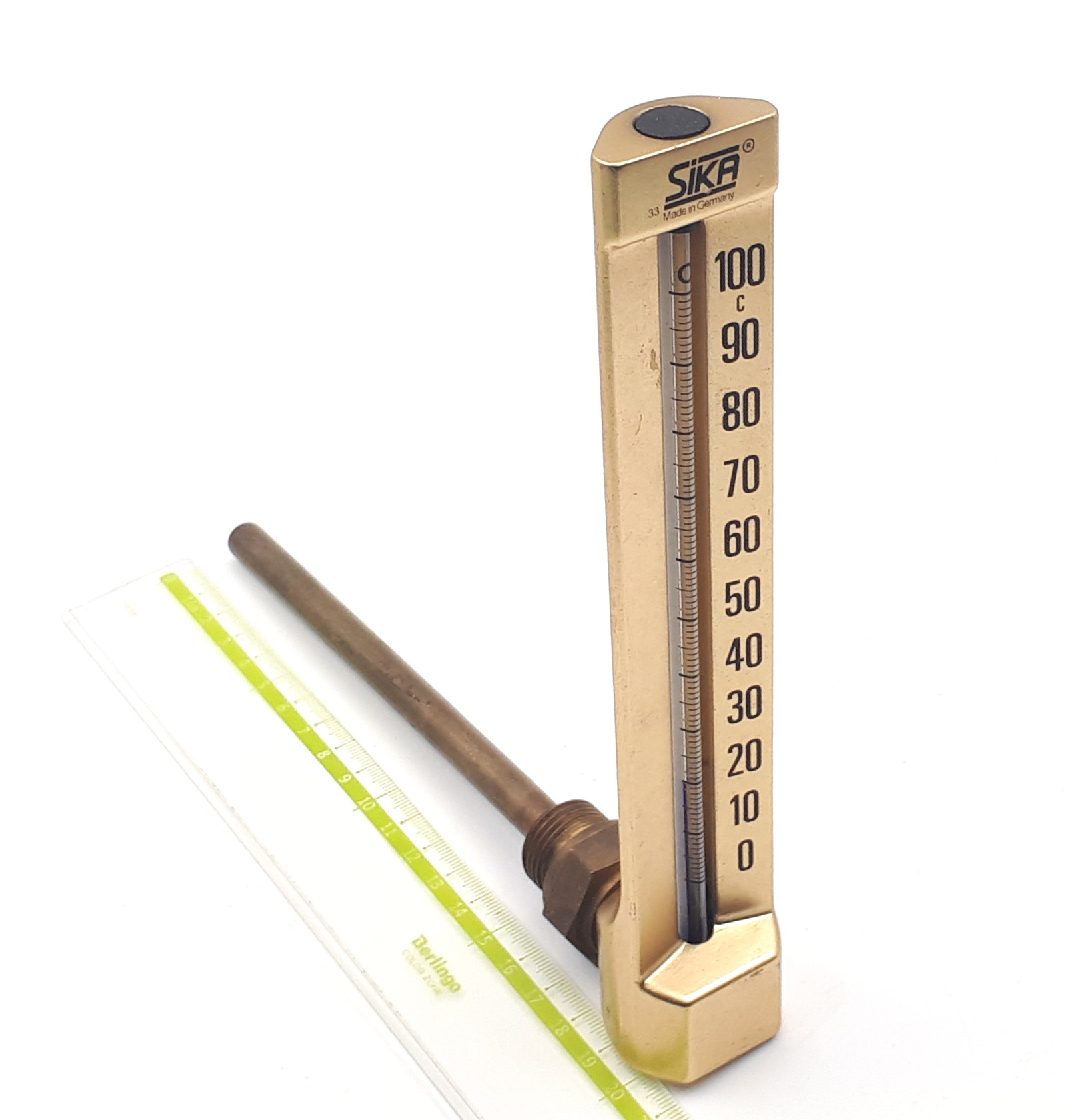 271B 0+100°С 160/10mm G1/2R Sika (угловой) термометр виброустойчивый