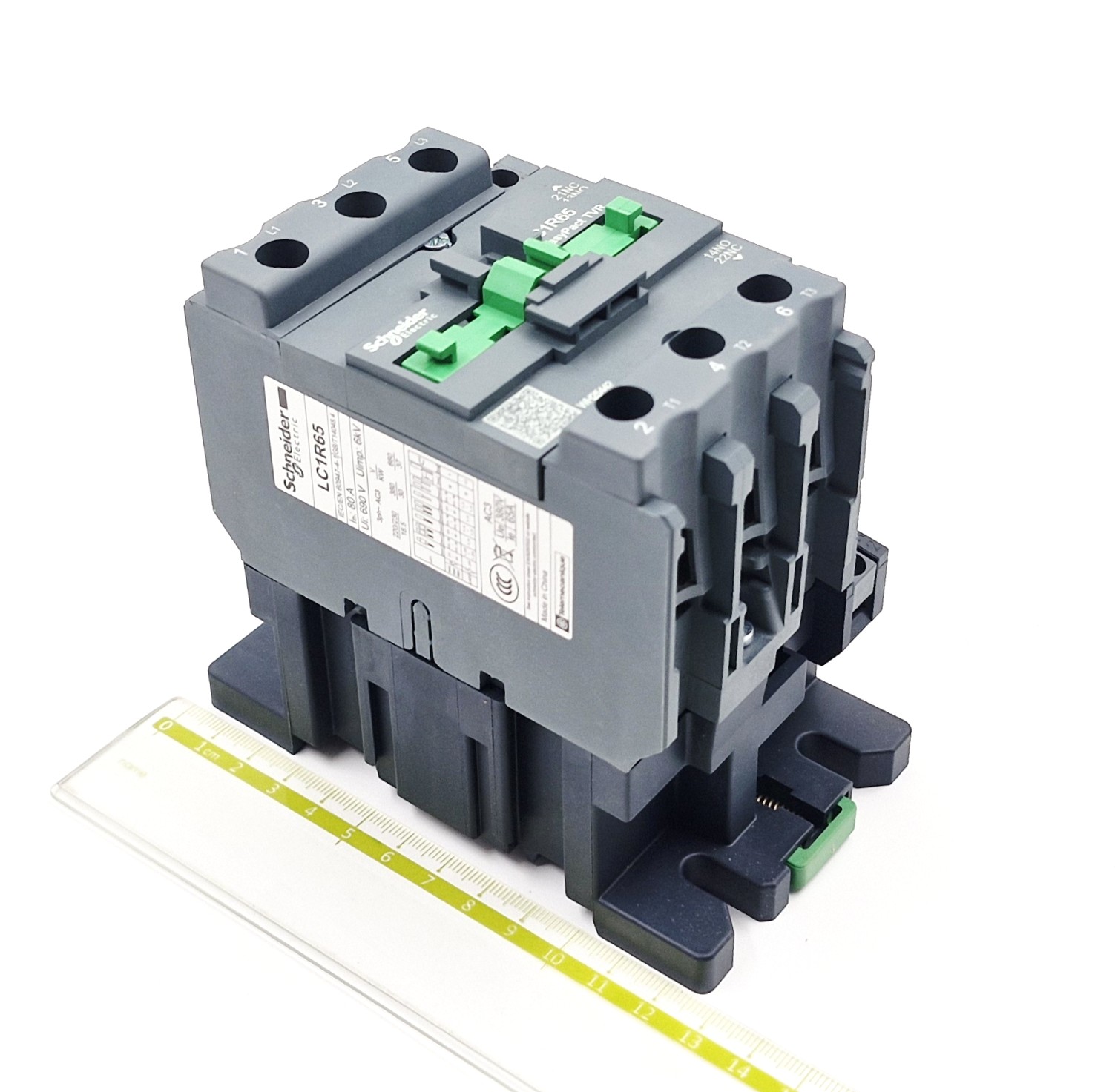 LC1-R65M5N 80A 220VAC 30kW 380V 3P 1NO+1NC Schneider Electric контактор