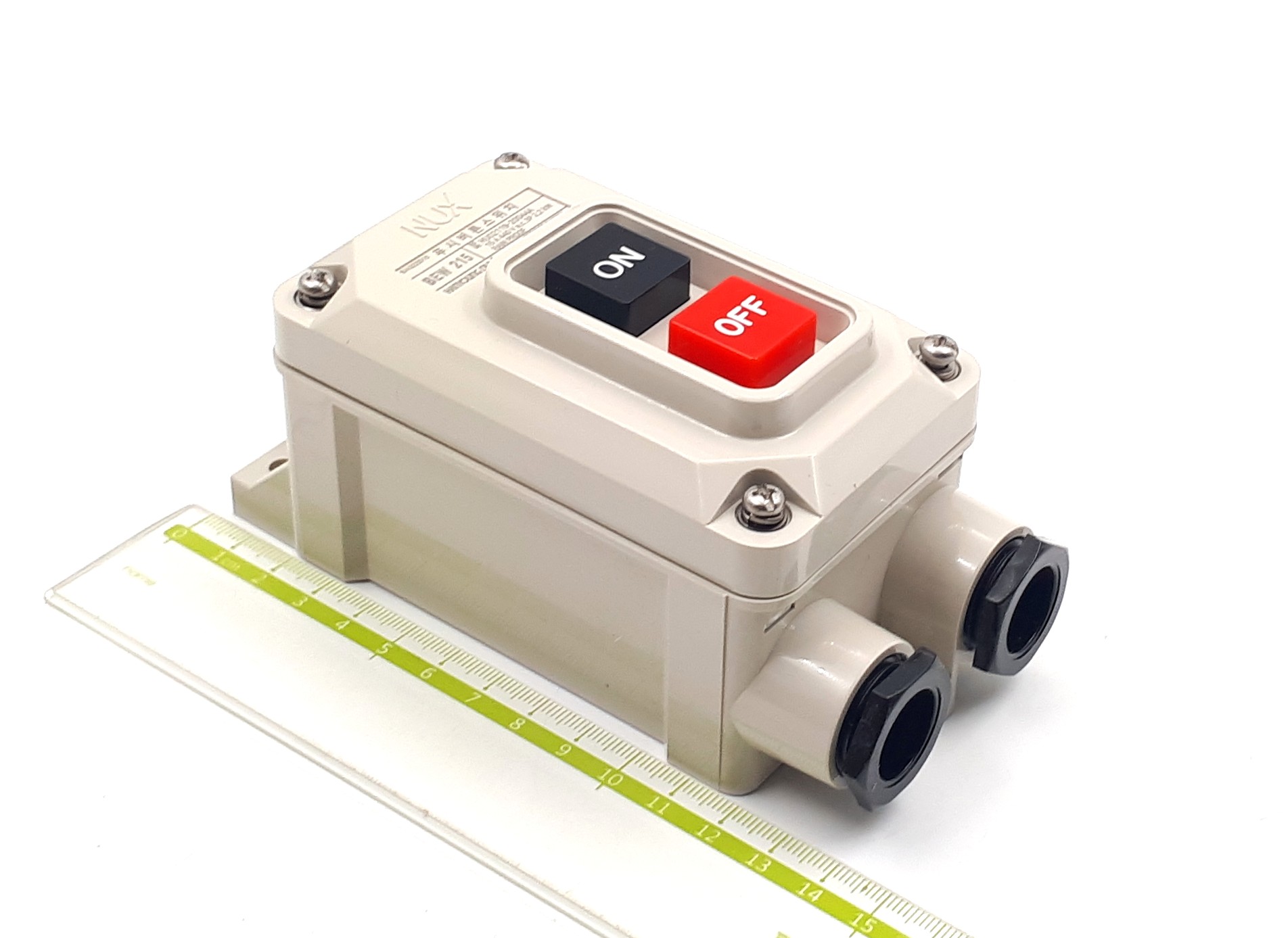 BEW-215 15A 440V 3P IP65 NUX Пуск-Стоп/Фикс пост кнопочный водозащищенный