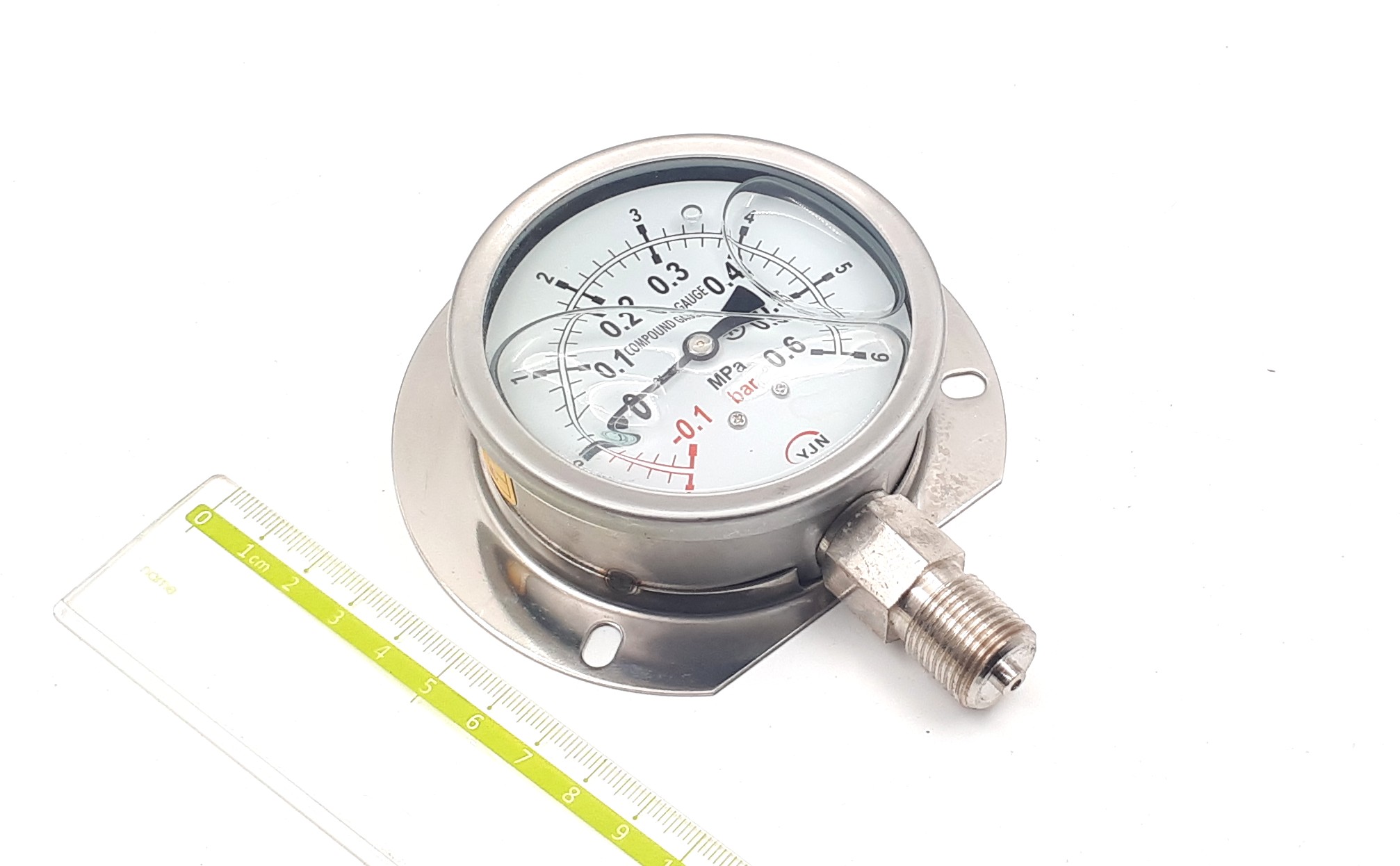 KSB5305 -1-0-6bar 80mm G3/8R YJN Ф манометр виброустойчивый