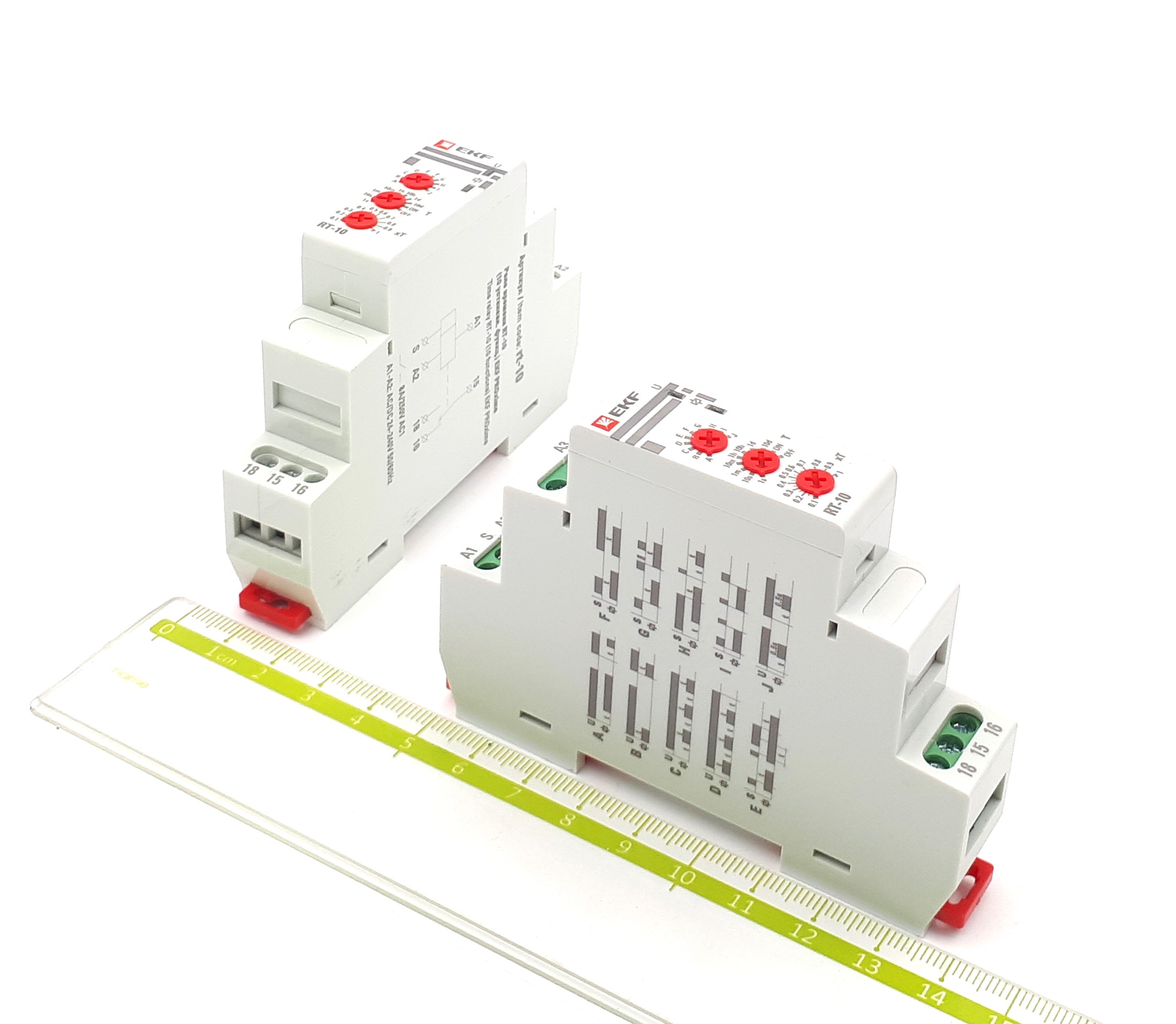 RT-10 0,1s-100h 24-230VAC/DC 1NO+1NC EKF PROxima реле времени электромеханическое