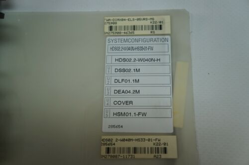 Indramat Rexroth Servo Drive Control Device HDS02.2-W040N-HS33-01-FW