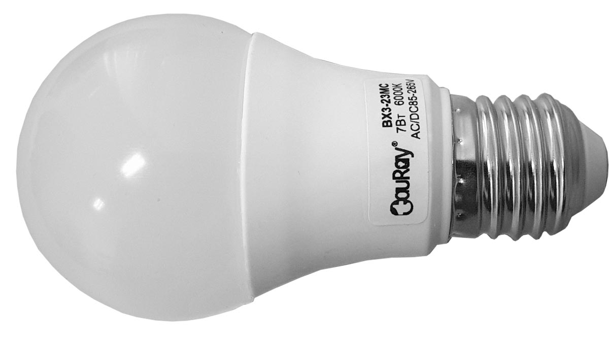 E27 7W 85-265V 6000K BX3-23MC TauRay лампа светодиодная