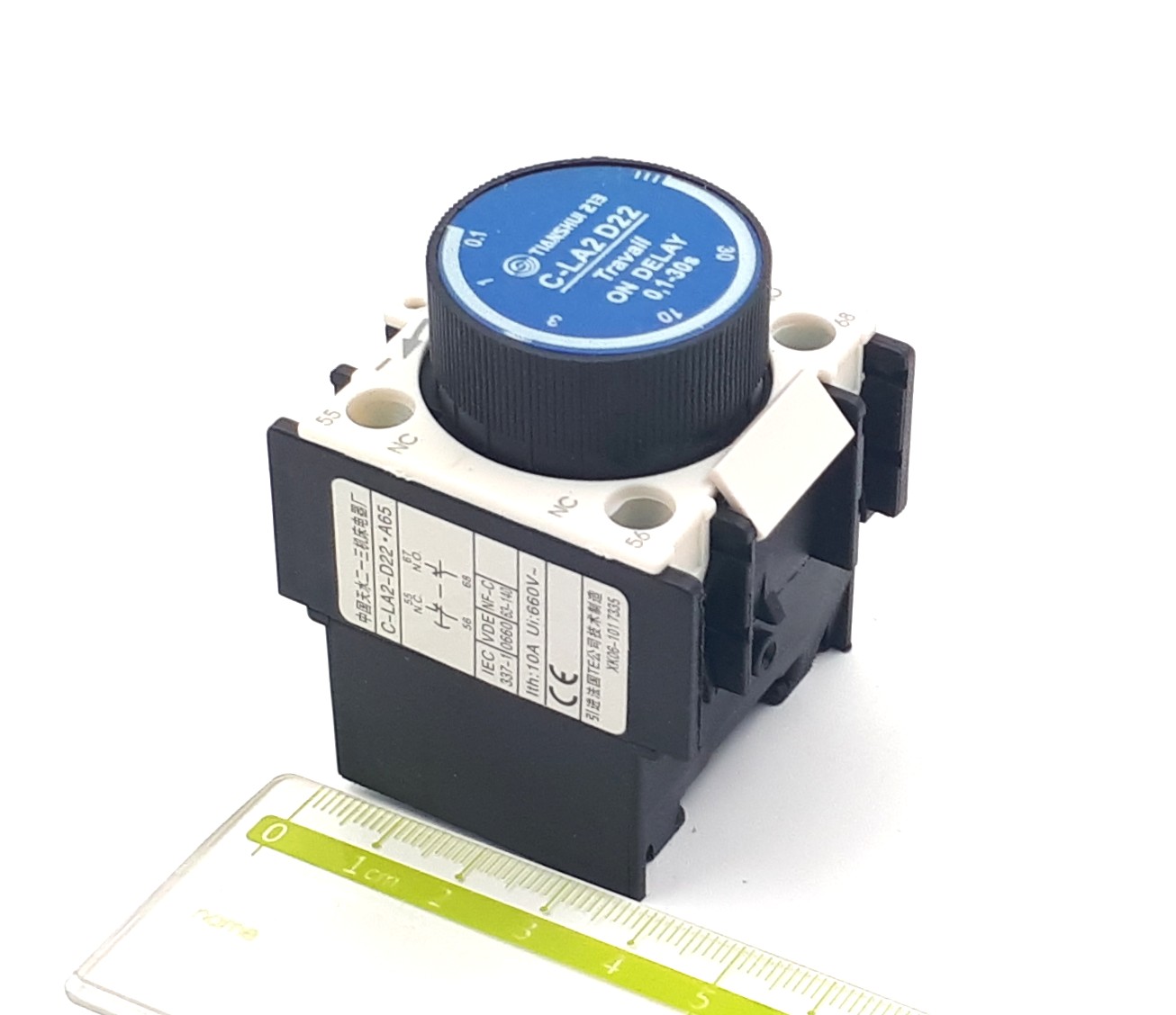 C-LA2-D22 A65 0,1-30s On Delay 1NO+1NC приставка выдержки времени