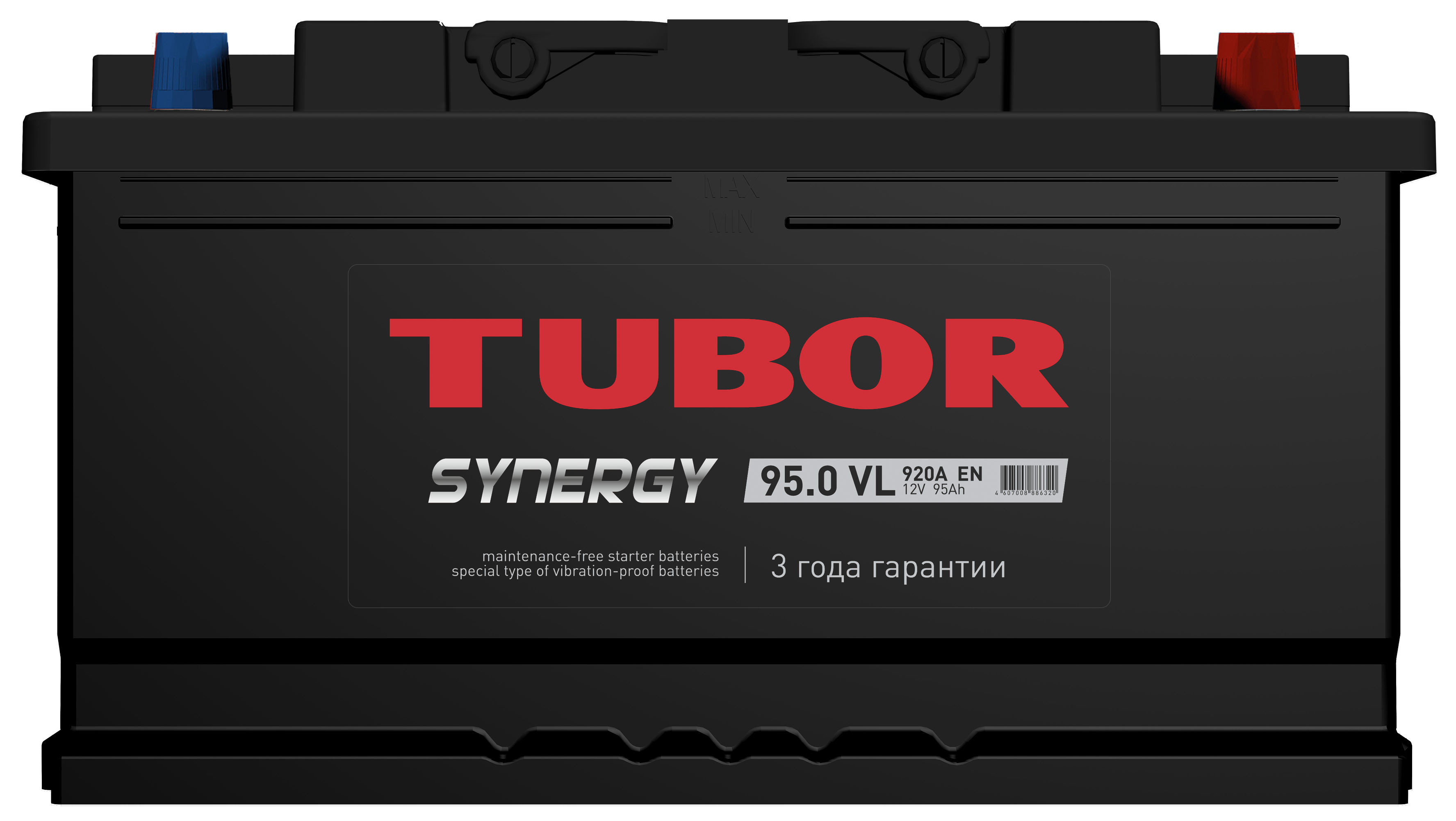 6СТ-95.0 VL 95Ah TUBOR SYNERGY аккумулятор свинцово-кислотный