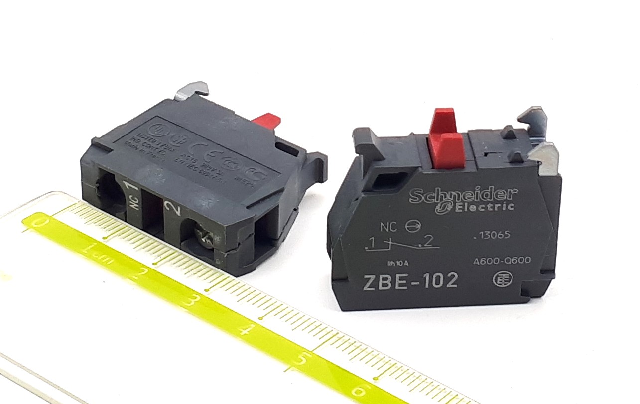 ZBE102 NC (красный) контакт дополнительный (для кнопок XB5AP)