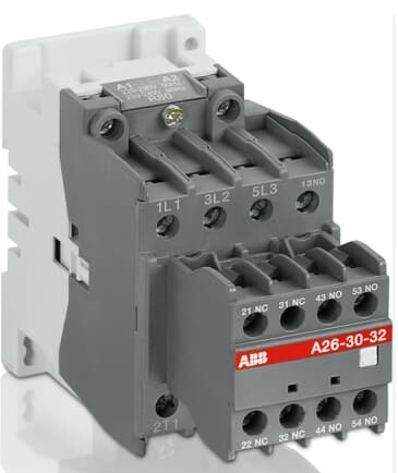 A26-30-22 45A 110VAC 11kW 400V 3P 2NO+2NC ABB контактор