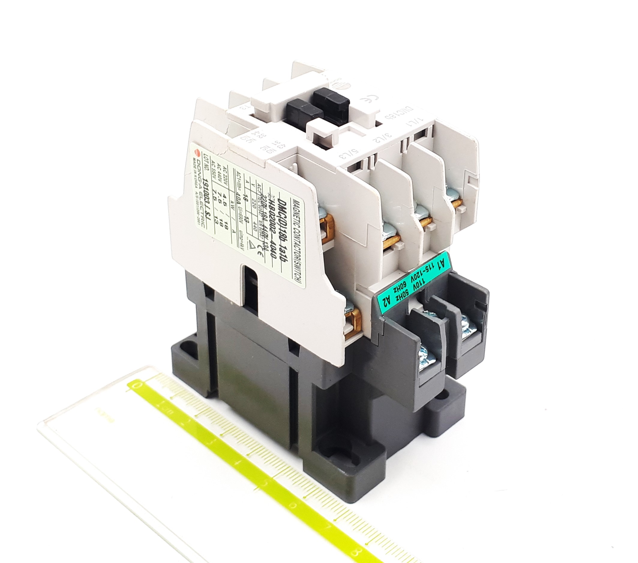 DMC18b 18A 110-120VAC 7,5kW 380-440V 3P 1NO+1NC Dong-A контактор