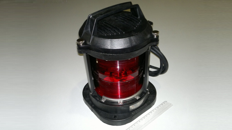 CXH2-1P 112,5° 65W P28s LZ фонарь сигнально-отличительный левого борта красный