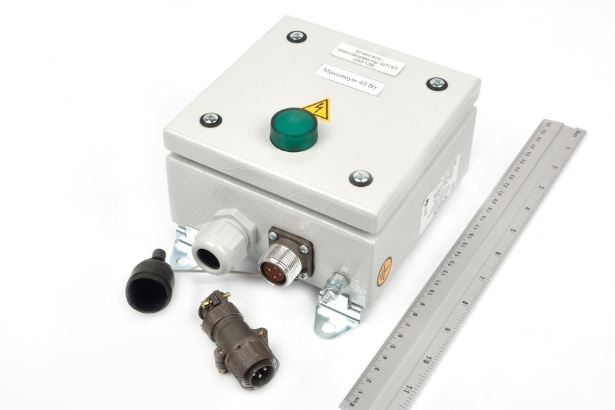 ШТПО220-12-66-ОМ1 220V/12V 63VA 2P IP66 штепсель-трансформатор герметичный