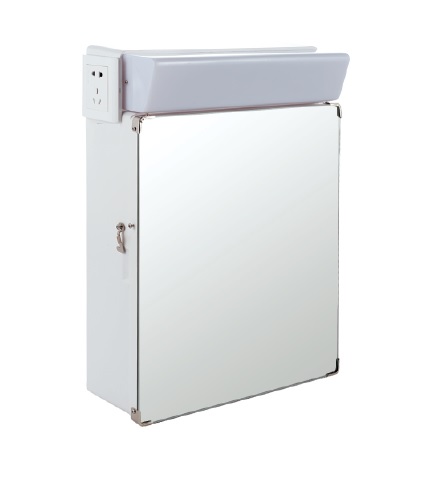 FLM17-1 8W 230VAC G5 IP44 (розетка) АМЭО светильник люминесцентный призеркальный