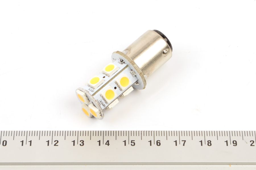 BA15d 3W 10-30VDC 13SMD 5050 лампа светодиодная малогабаритная