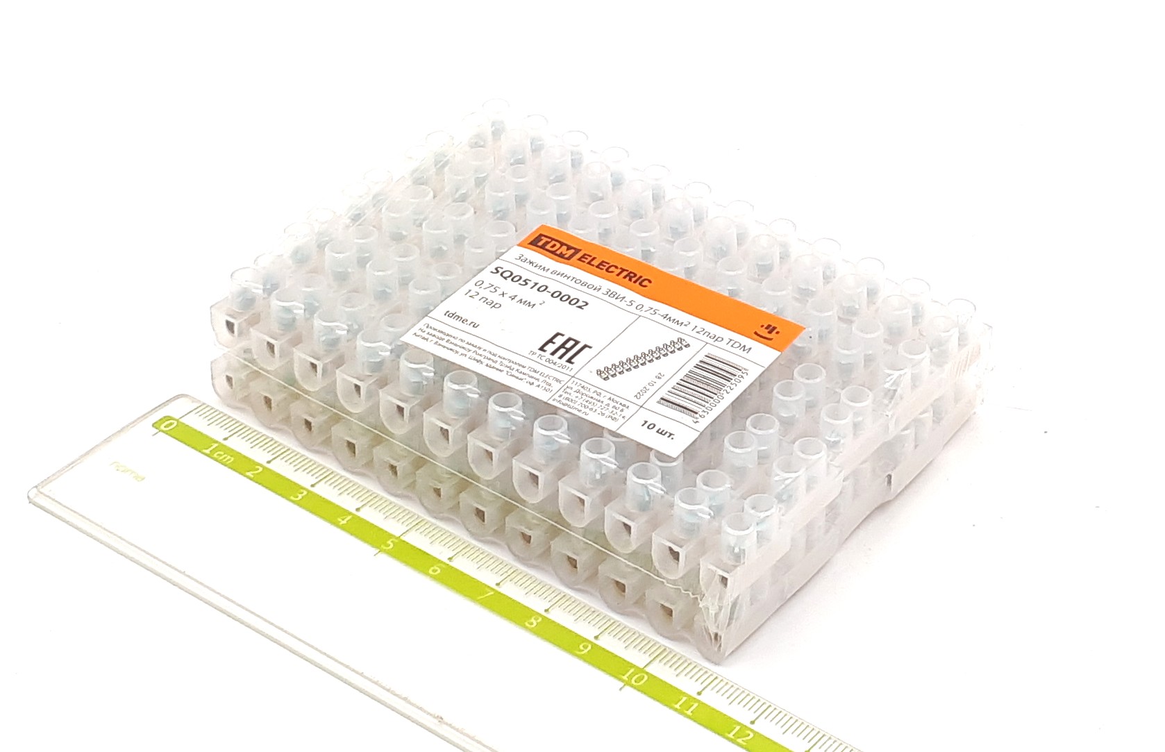 ЗВИ-5 5A 0,75-4,0mm2 12P зажим винтовой