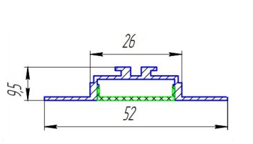 DL-010AD-131000 18W 230VAC 3000K (1000x52мм) АМЭО светильник светодиодный встраиваемый