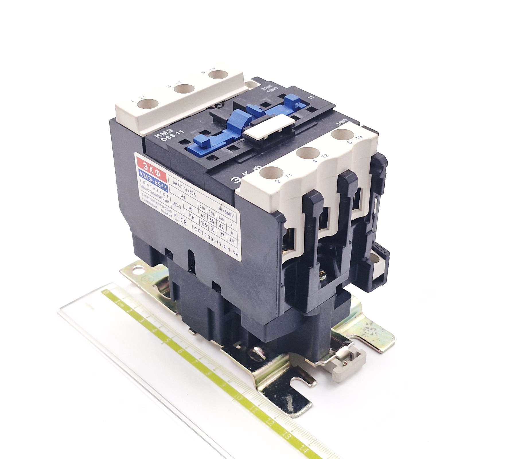 КМЭ-6511 80A 30kW  380VAC 50/60Hz 3P AC контактор 