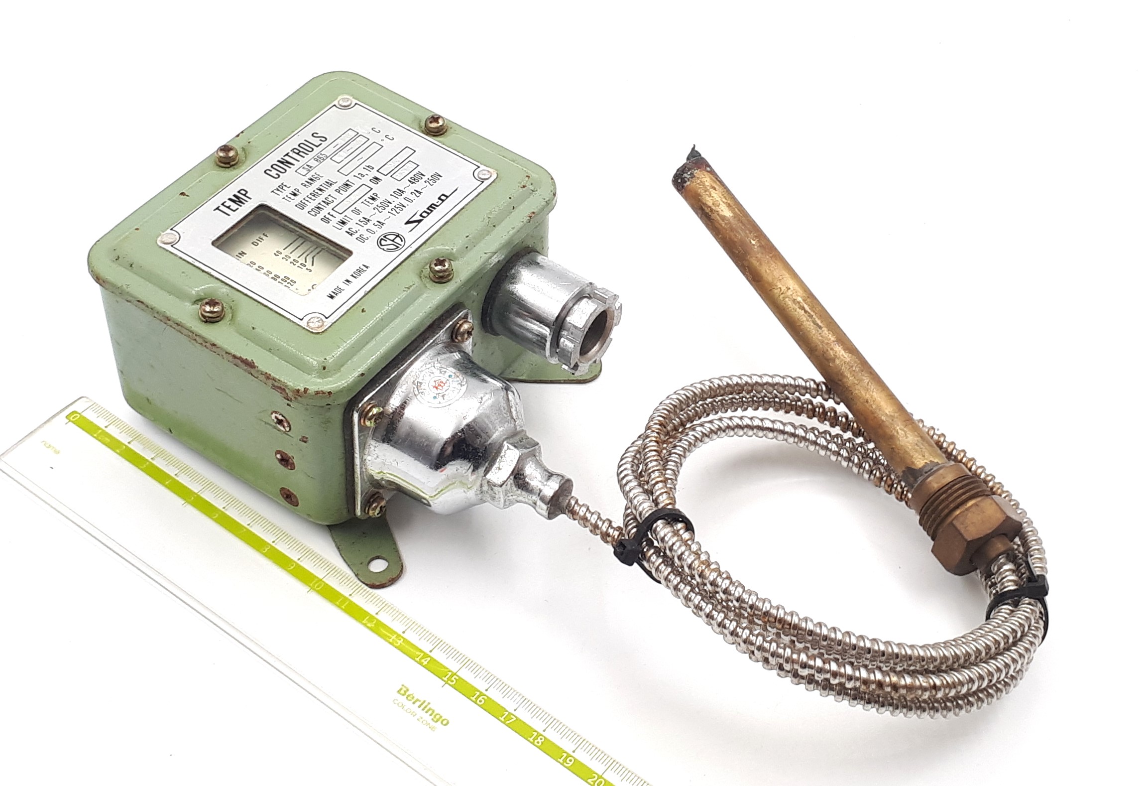 SA865-120W 20-120°С 1,5m 140/14mm G1/2R датчик реле температуры 