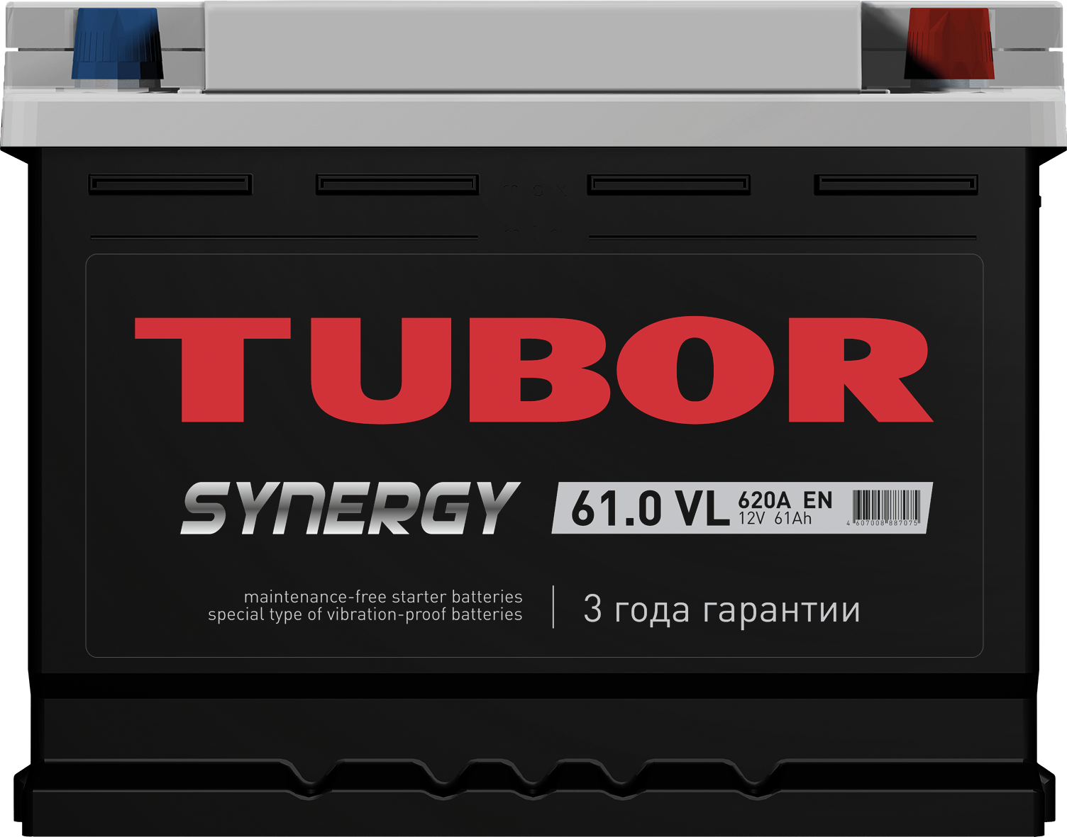 6СТ-61.0 VL 61Ah TUBOR SYNERGY аккумулятор свинцово-кислотный