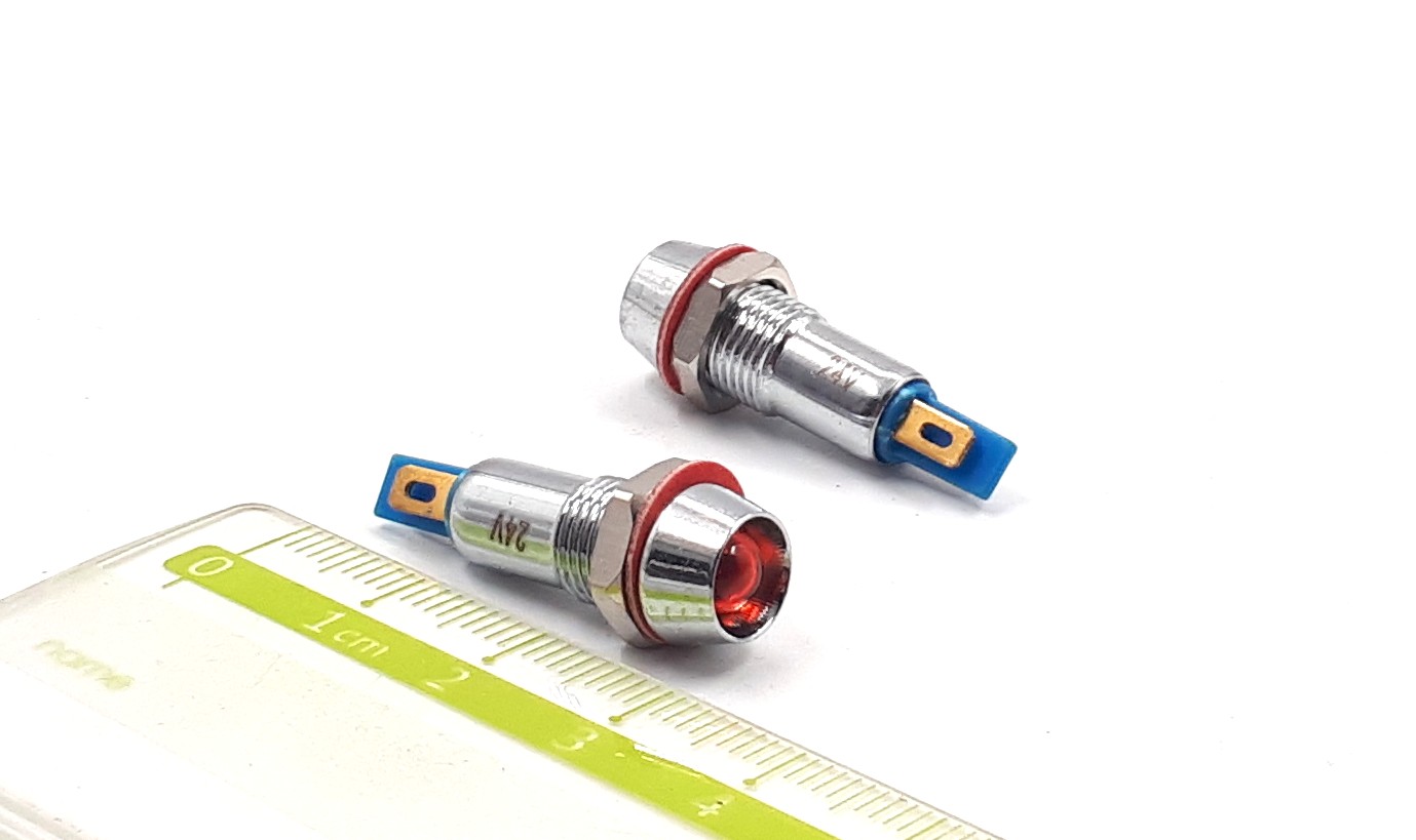 AR-AD22C-8T 24VAC/DC (d отв.-8мм) индикатор светодиодный красный (AD17KA)