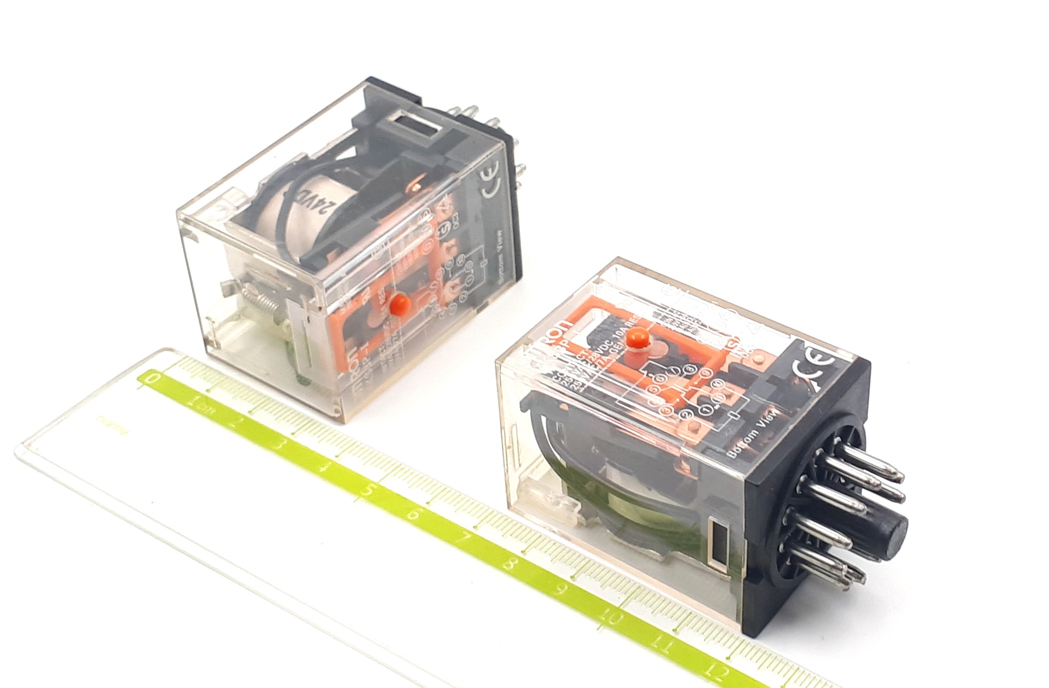 MKS3P-I (R15) 24VDC 3PDT Omron реле промежуточное