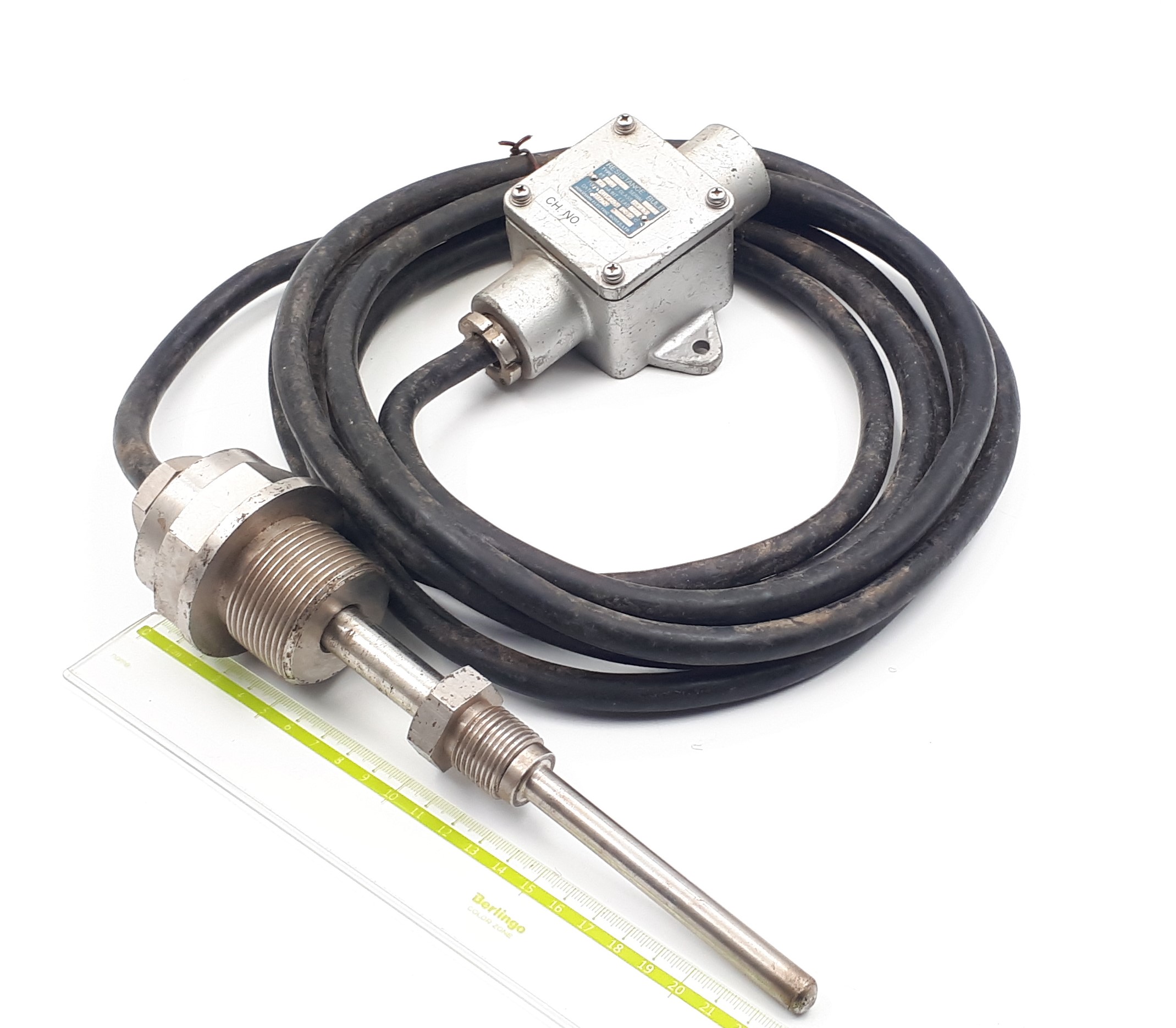 SUS304 Pt50 95/8mm 4m G1/2R 250°С Hokushin Electric Works термометр сопротивления