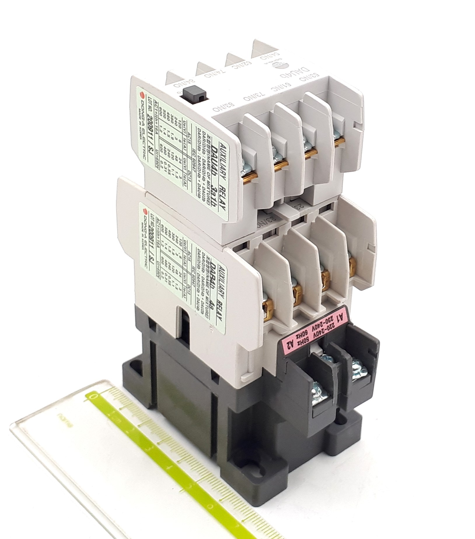 DAR8b 16A 220-240VAC 7NO+1NC Dong-A контактор