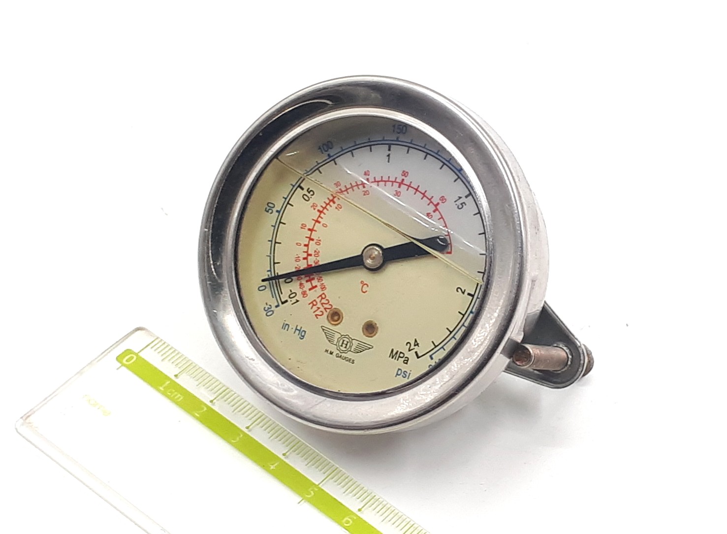 Model: G -0,1-0-2,4MPa 60mm R12, R22 G1/4R H.M.Gauges мановакуумметр виброустойчивый осевой