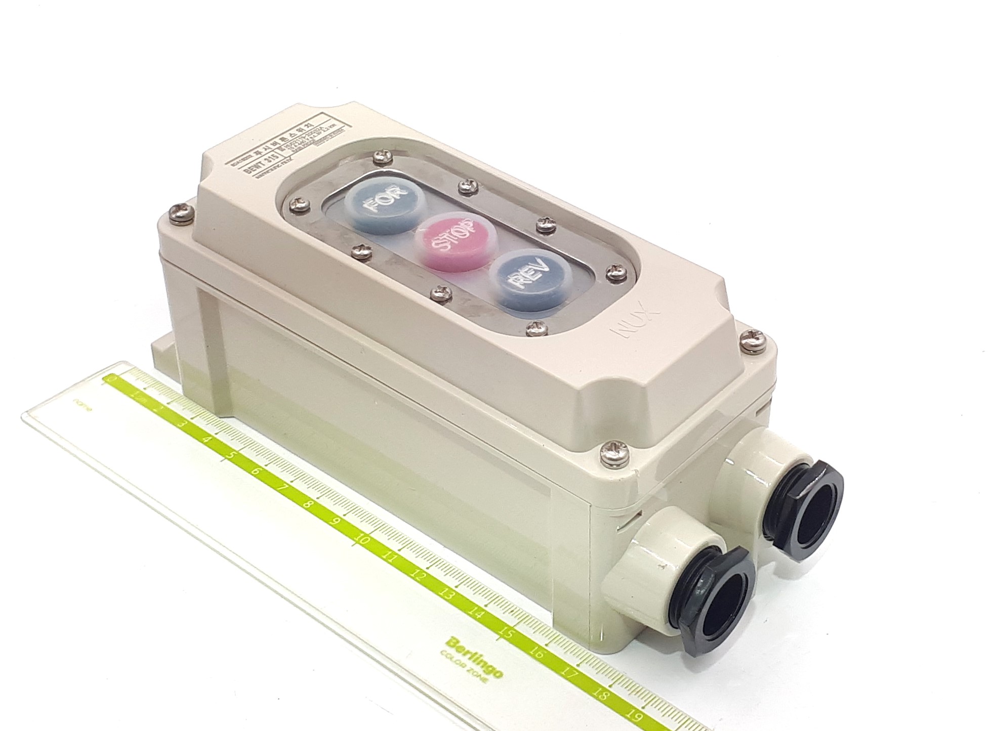 BEWT-315 15A 440V 3P IP67 NUX Пуск-Реверс-Стоп/Фикс пост кнопочный водозащищенный