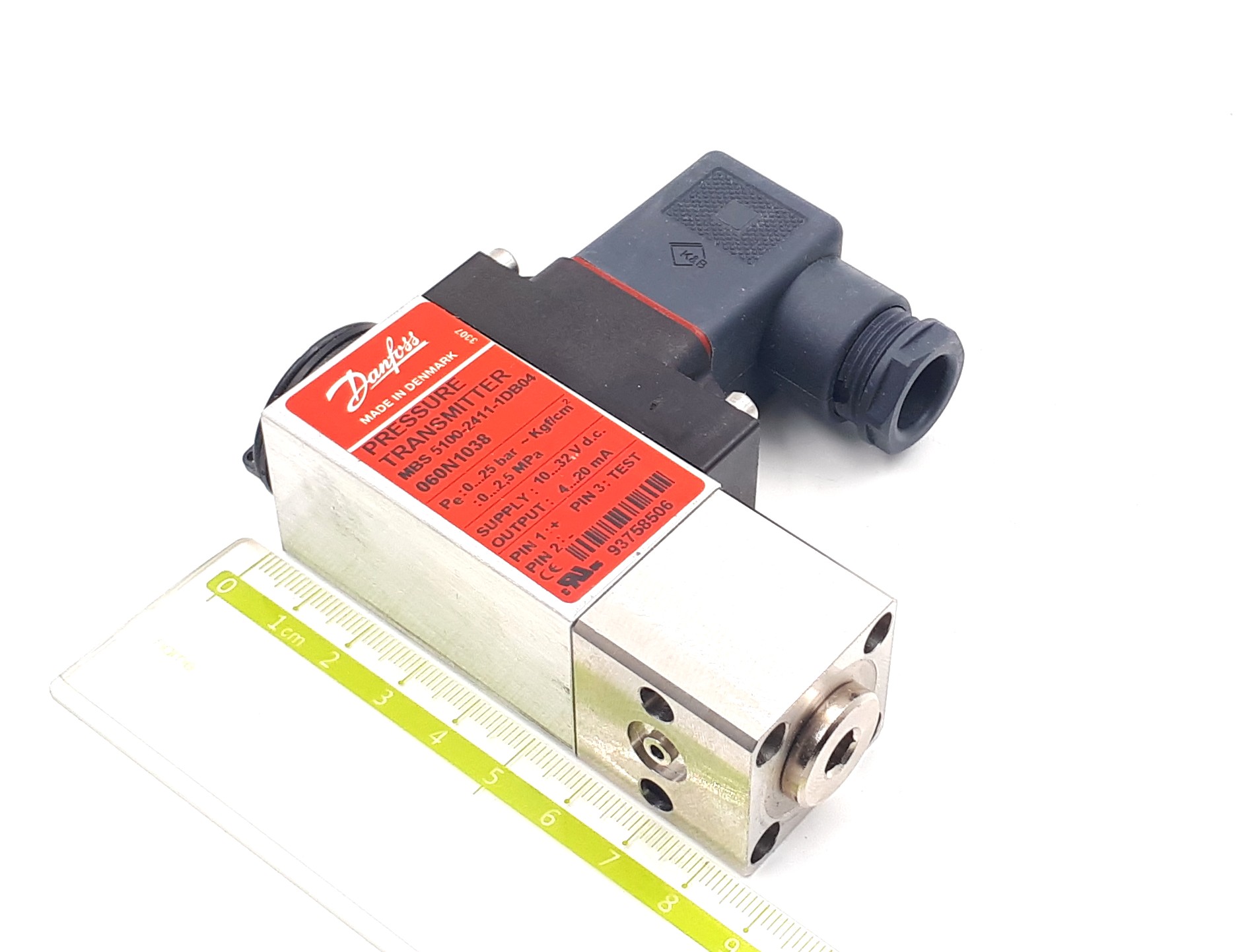 MBS5100-2411-1DB04 060N1038 0-25bar 4-20mA 10-32VDC G1/4Rc Danfoss преобразователь давления 