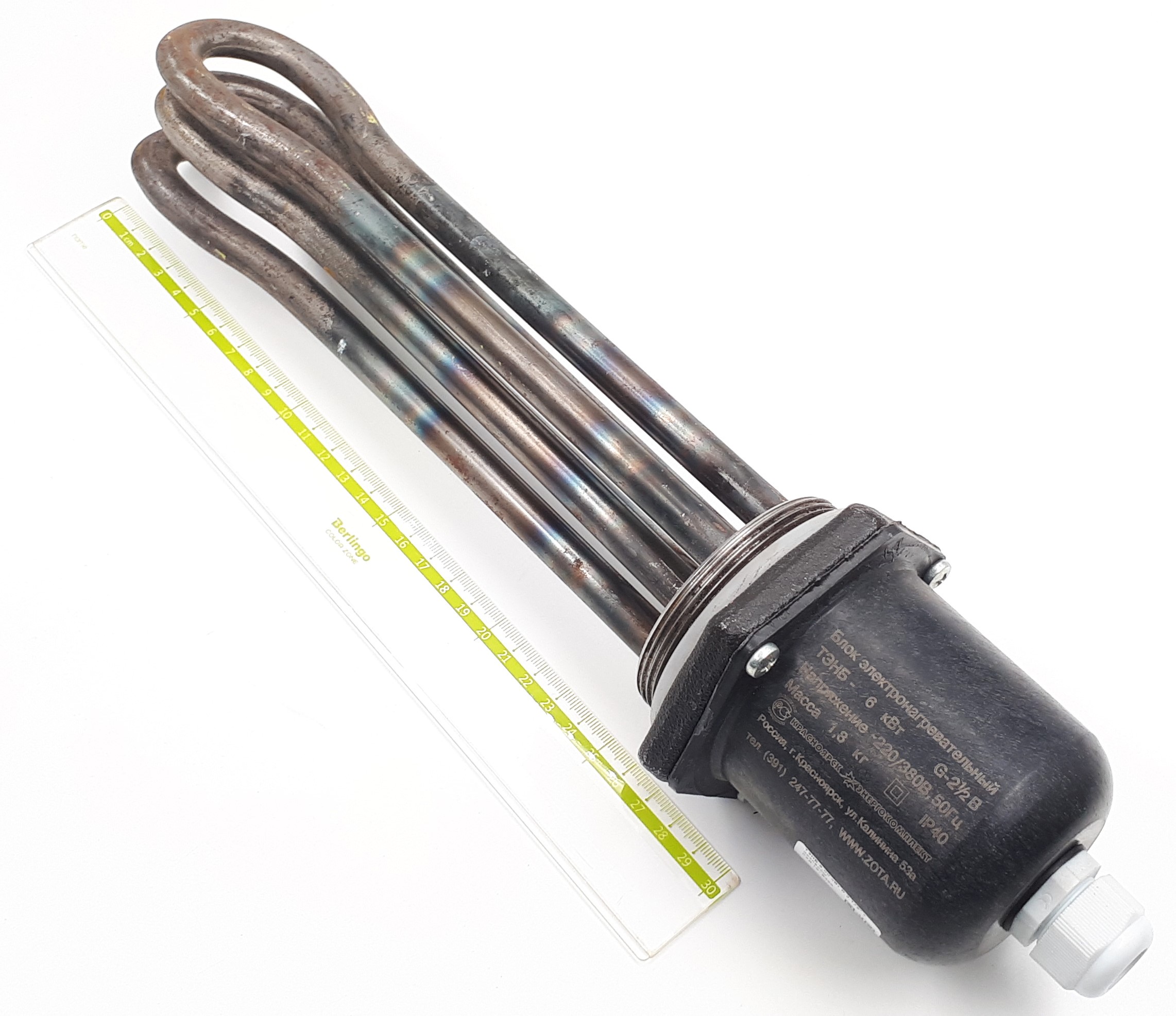 ТЭНБ-6 G2 1/2" 220/380V тэн ЗОТА