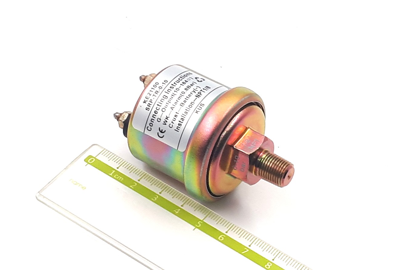 LS-P100 (SRP-TR-0-10) 0-10Bar alarm 8bar NPT-1/8 (10-184 Ом) датчик давления масла