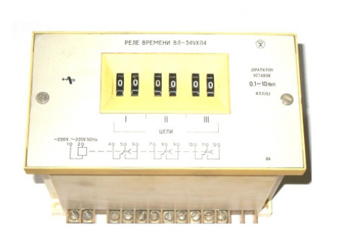 ВЛ-34 УХЛ4 0,1-10min 220V/50Hz реле времени